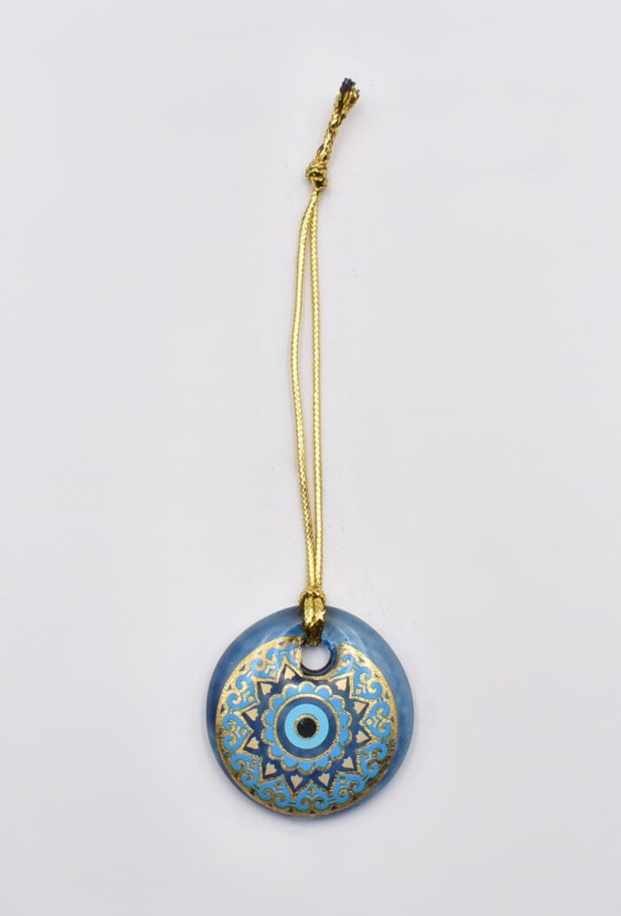 Κρεμαστό Μάτι Γυάλινο με Χρυσό Σχοινάκι - Image 9