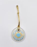 Κρεμαστό Μάτι Γυάλινο με Χρυσό Σχοινάκι - Image 4