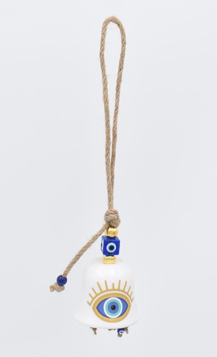 Κρεμαστή Κεραμική Καμπάνα Μάτι - Image 3