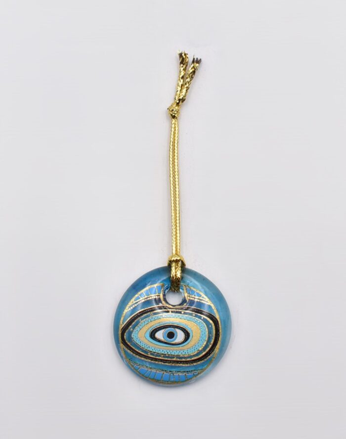 Κρεμαστό Μάτι Γυάλινο με Χρυσό Σχοινάκι - Image 14