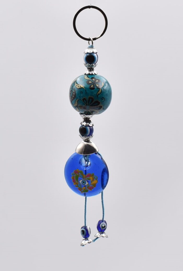 Μπρελόκ με Κεραμική Μπίλια, Μάτι & Χάντρες - Image 5