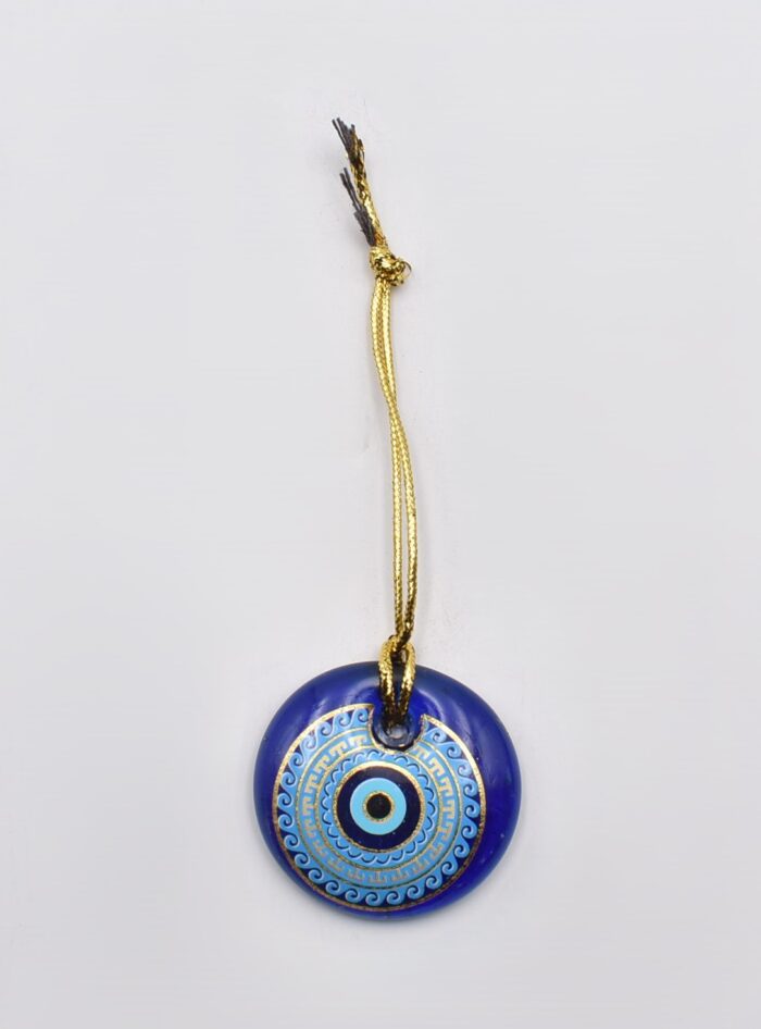 Κρεμαστό Μάτι Γυάλινο με Χρυσό Σχοινάκι - Image 2