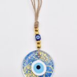 Κρεμαστό Διαφανές Γυάλινο Μάτι με Εφέ Βάθους & Εσωτερικό Σχέδιο