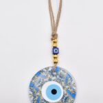 Κρεμαστό Διαφανές Γυάλινο Μάτι με Εφέ Βάθους & Εσωτερικό Σχέδιο