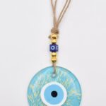 Κρεμαστό Διαφανές Γυάλινο Μάτι με Εφέ Βάθους & Εσωτερικό Σχέδιο