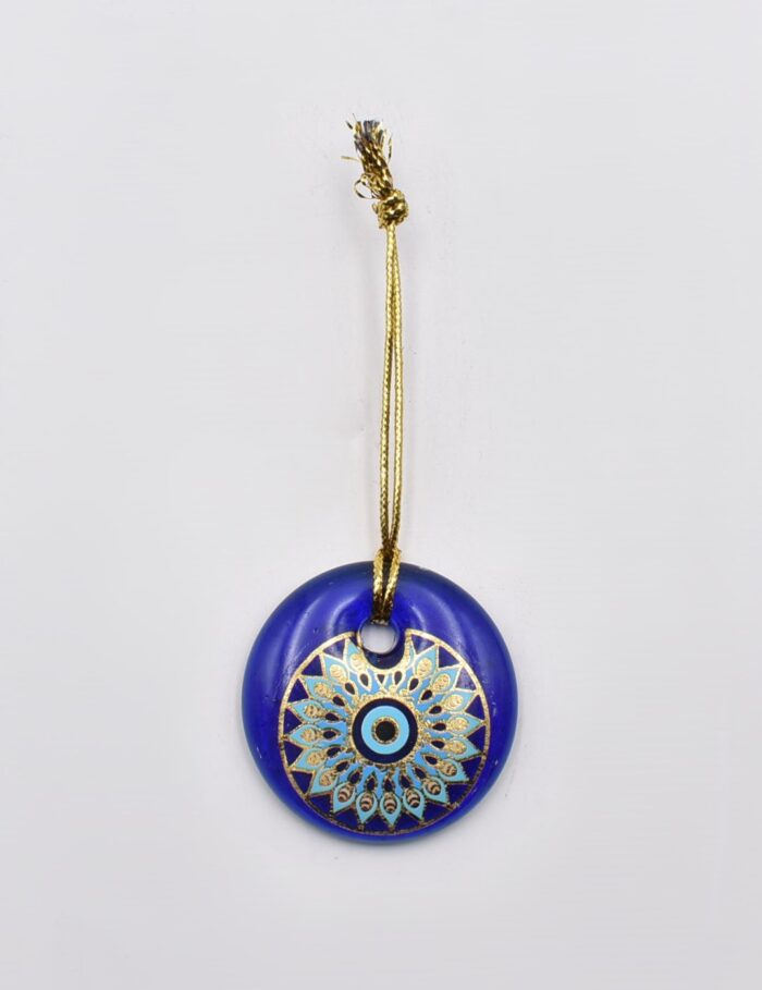 Κρεμαστό Μάτι Γυάλινο με Χρυσό Σχοινάκι - Image 3