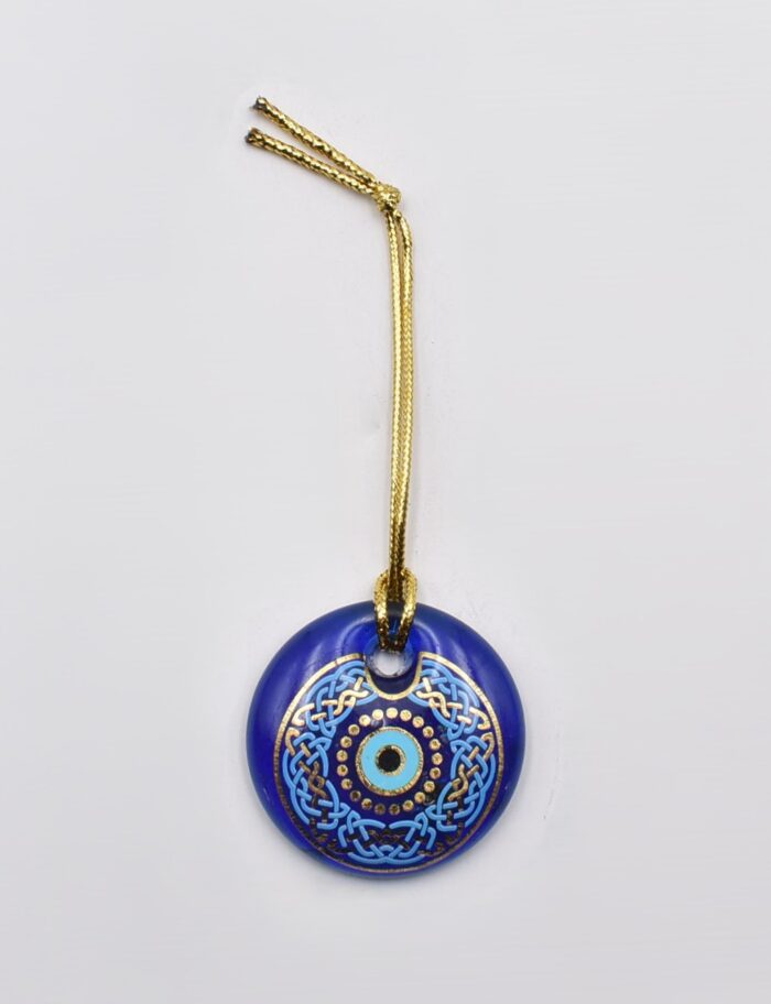 Κρεμαστό Μάτι Γυάλινο με Χρυσό Σχοινάκι - Image 5