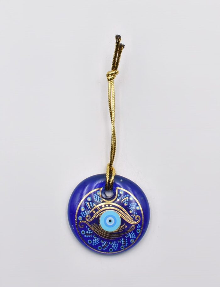 Κρεμαστό Μάτι Γυάλινο με Χρυσό Σχοινάκι - Image 7