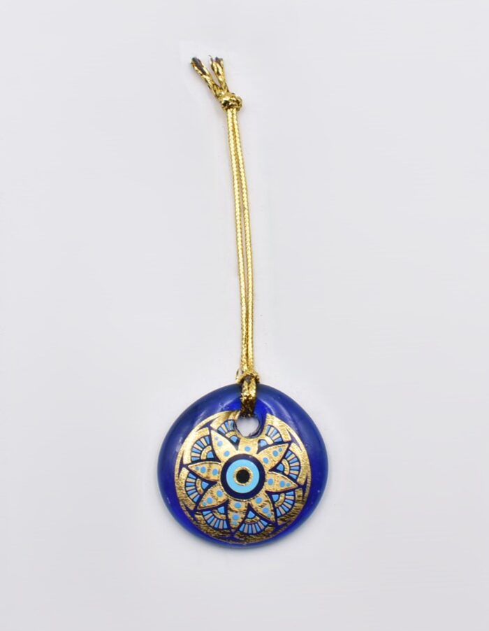 Κρεμαστό Μάτι Γυάλινο με Χρυσό Σχοινάκι - Image 8