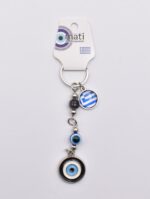 Μεταλλικό Μπρελόκ με Μάτι, Χάντρα & Ελληνική Σημαία - Image 28