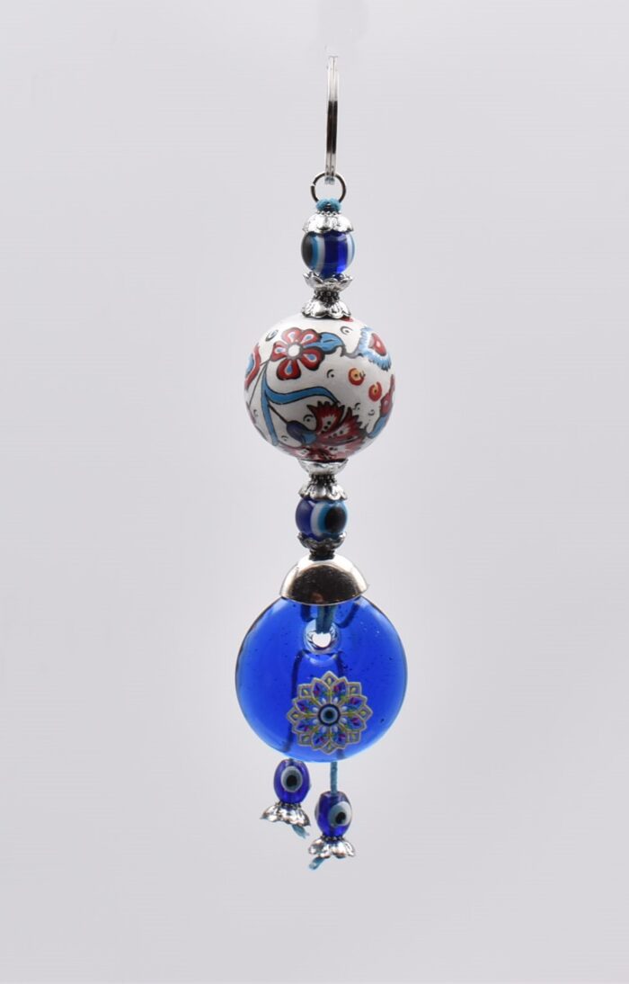 Μπρελόκ με Κεραμική Μπίλια, Μάτι & Χάντρες - Image 6