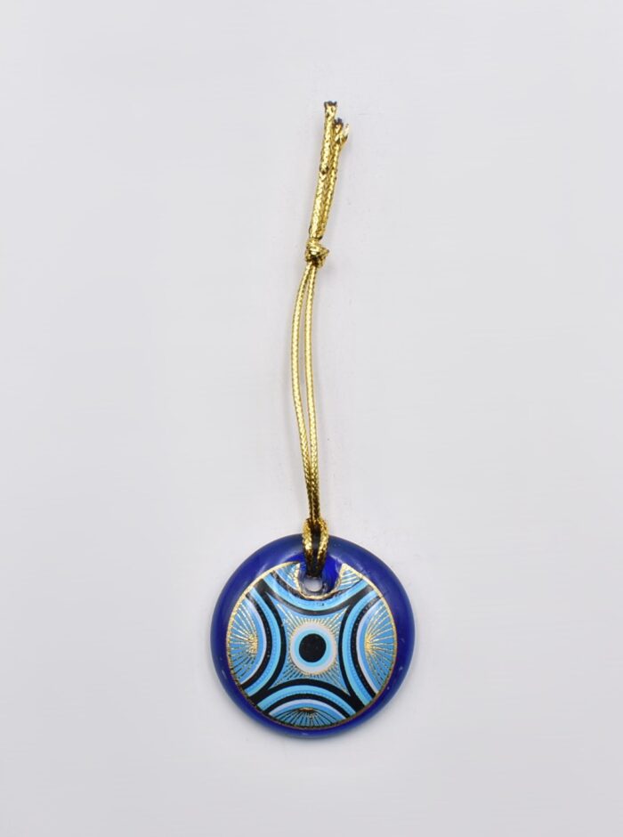 Κρεμαστό Μάτι Γυάλινο με Χρυσό Σχοινάκι - Image 12