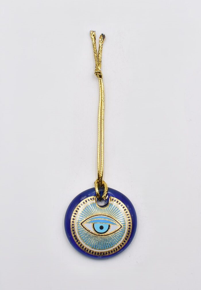 Κρεμαστό Μάτι Γυάλινο με Χρυσό Σχοινάκι - Image 18