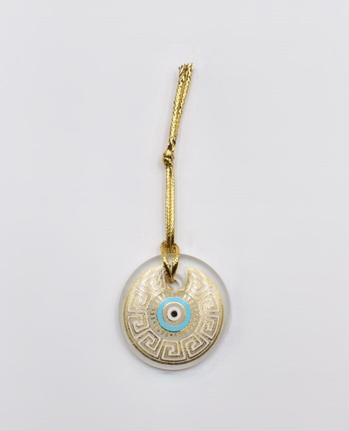 Κρεμαστό Μάτι Γυάλινο με Χρυσό Σχοινάκι - Image 7