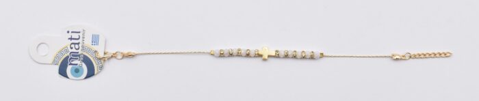 Βραχιόλι αλυσίδα με σταυρό - Image 7