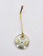 Κρεμαστό Μάτι Γυάλινο με Χρυσό Σχοινάκι - Image 3