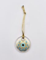 Κρεμαστό Μάτι Γυάλινο με Χρυσό Σχοινάκι - Image 5