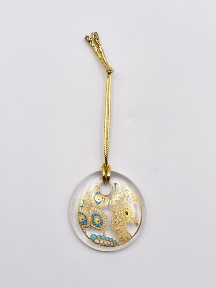 Κρεμαστό Μάτι Γυάλινο με Χρυσό Σχοινάκι - Image 6