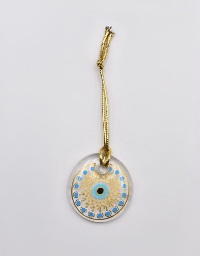 Κρεμαστό Μάτι Γυάλινο με Χρυσό Σχοινάκι - Image 7