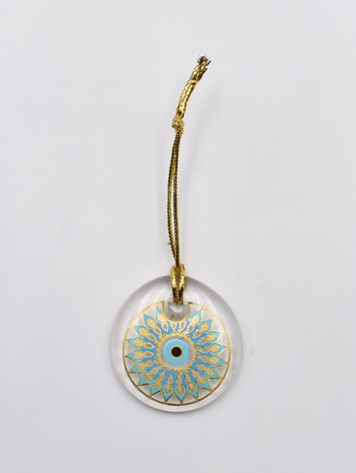 Κρεμαστό Μάτι Γυάλινο με Χρυσό Σχοινάκι - Image 8