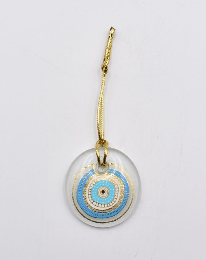 Κρεμαστό Μάτι Γυάλινο με Χρυσό Σχοινάκι - Image 8