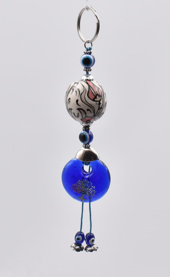 Μπρελόκ με Κεραμική Μπίλια, Μάτι & Χάντρες - Image 8