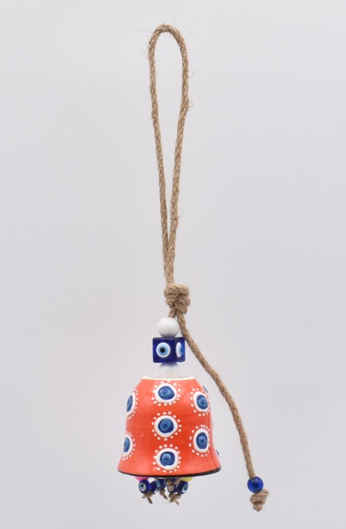 Κρεμαστή Κεραμική Καμπάνα Μάτι - Image 2