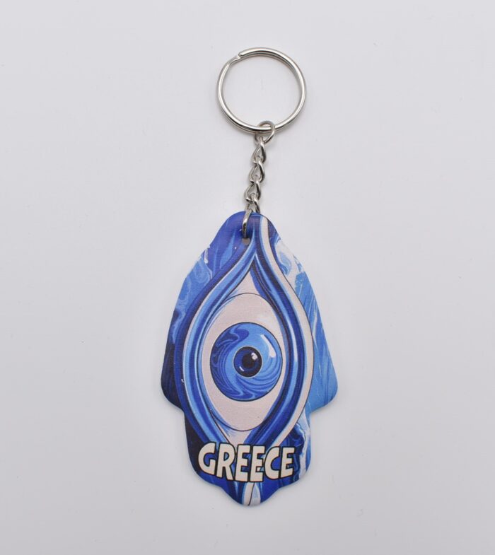 Μπρελόκ  Δερμάτινο Σχήμα Χέρι της Φατμά - Image 2