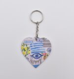 Μπρελόκ  Δερμάτινο Σχήμα Καρδιά