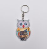 Μπρελόκ  Δερμάτινο Σχήμα Κουκουβάγια - Image 3