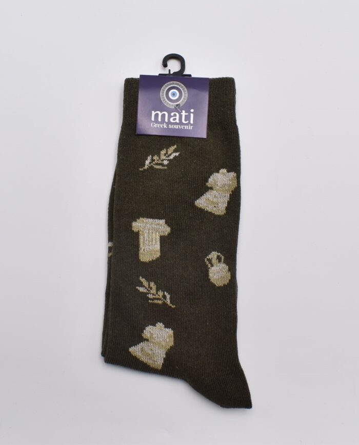 Κάλτσα  Άγαλμα Κίονας Ελιά - Image 3