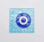 Σουβέρ Φυσητό Γυαλί Τετράγωνο Μάτι - Image 2