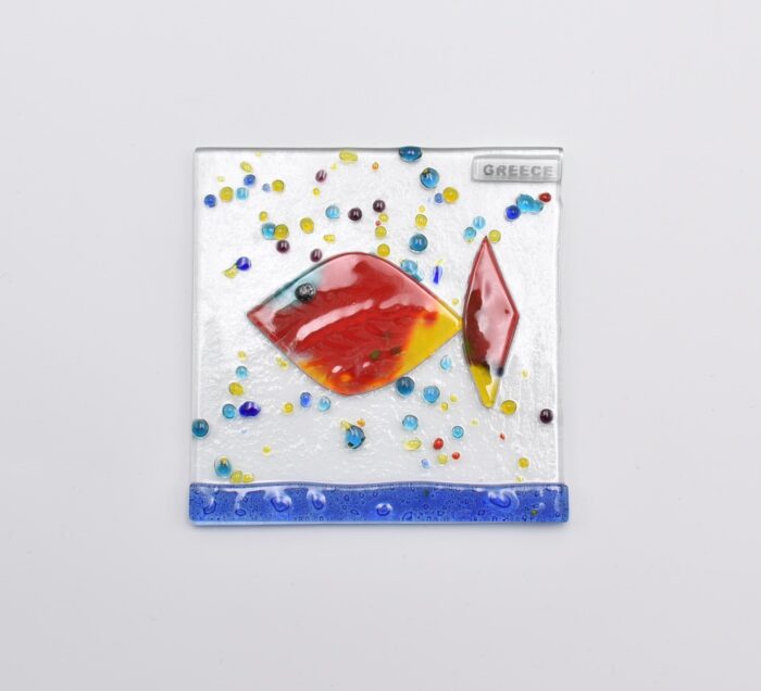 Σουβέρ Φυσητό Γυαλί Τετράγωνο - Image 2