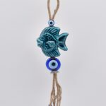 Κρεμαστό διπλό κεραμικό ψάρι με μάτι