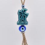 Κρεμαστό διπλό κεραμικό ανεμόμυλος με μάτι