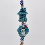 Κρεμαστό Διπλό Κεραμικό Σπίτι & Στάμνα