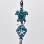 Κρεμαστό Διπλό Κεραμικό Χελώνα & Στάμνα