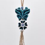 Κρεμαστό διπλό κεραμικό πεταλούδα με λουλούδι