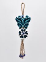 Κρεμαστό διπλό κεραμικό πεταλούδα με λουλούδι