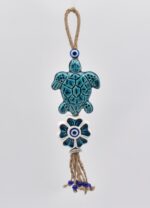 Κρεμαστό διπλό κεραμικό χελώνα με λουλούδι