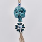 Κρεμαστό διπλό κεραμικό δέντρο με λουλούδι