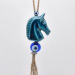 Κρεμαστό διπλό κεραμικό άλογο με μάτι