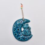 Κρεμαστό Κεραμικό Γάτα Φεγγάρι