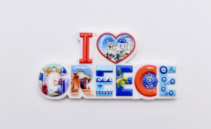 Μαγνήτης Πολυεστερικός I Love Greece - Image 2