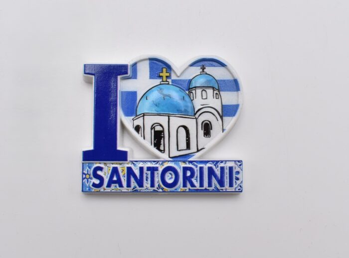 Μαγνήτης Πολυεστερικός I Love Greece - Image 4