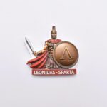 Μαγνήτης Πολυεστερικός Leonidas Sparta με Αρχαίο Σπαρτιάτη Πολεμιστή